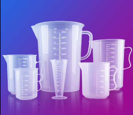 塑料量杯100/250/500/1000/2000/3000/5000ml塑料有柄PP量筒烧杯