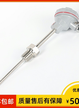 上海仪表 wzpk2-238s 铠装热电阻 pt100 L=300mm -50~420度 m27*2