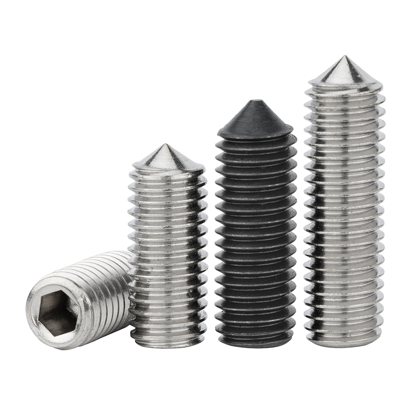 不锈钢紧定螺丝尖尾顶机