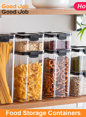 sealed Plastic tea canister food container coffee  tank