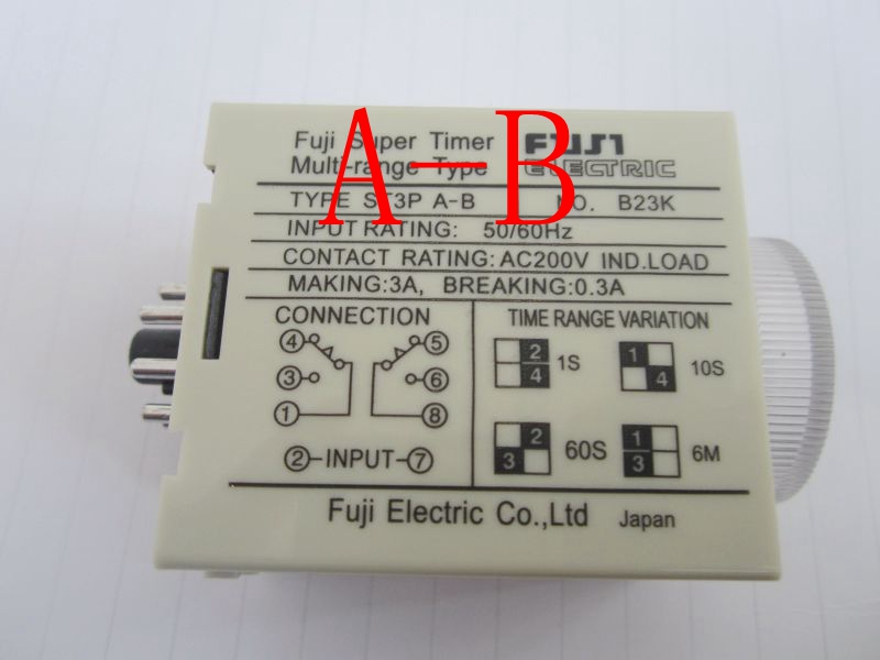 富士牌交流时间继电器ST3PG-A G-B,G-C,G-D F AC220V 380V DC24V