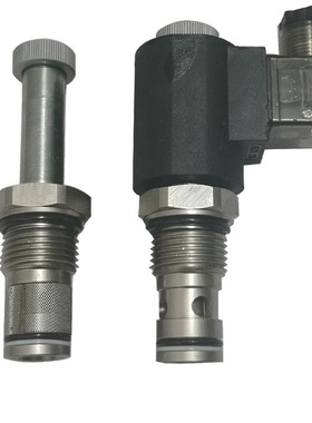 液压电磁阀SV12-28保压阀 LSV6-12-2NCSP双向保压DC24V电磁球阀