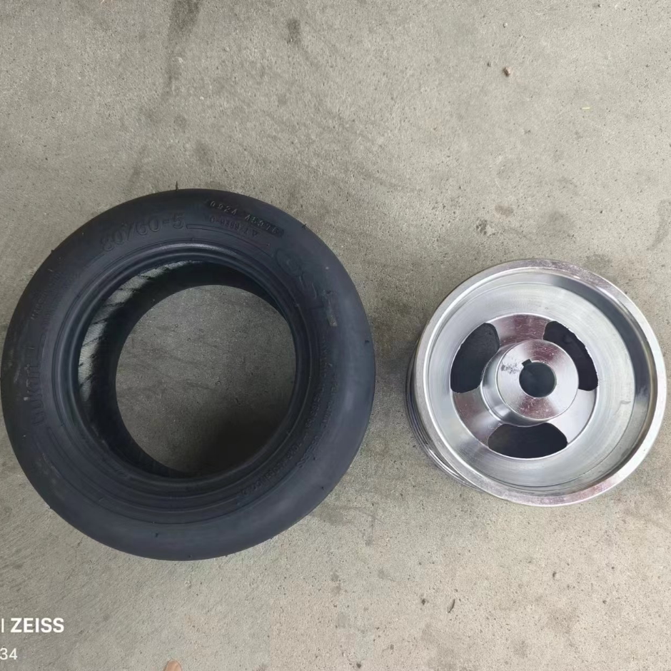 儿童电动卡丁车轮鼓80/60-5真空胎小米卡丁车前轮迷你go-kart轮胎
