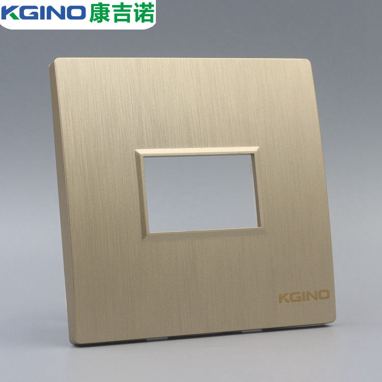 拉丝金一位空面板模块组