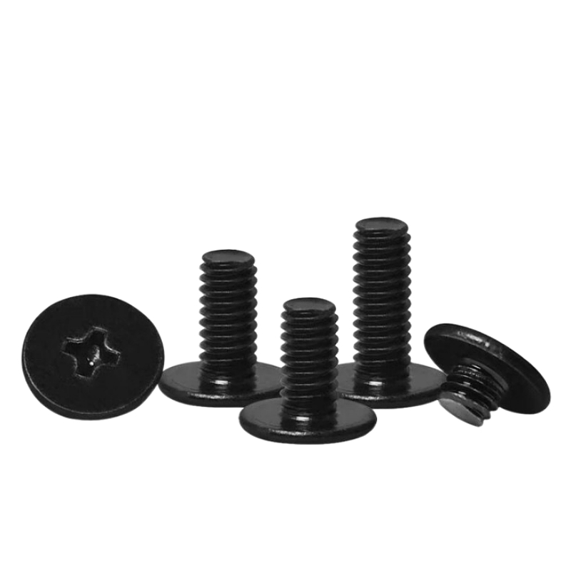 铁黑色十字大平头螺丝薄