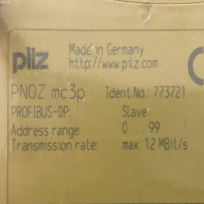 释迦自动化PILZ 皮尔兹 PNOZMC3P订货号 773721扩展模块安全继电