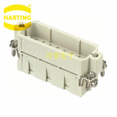 HARTING哈丁 16芯 公芯 09200163001 HAN 16A-M 冷压式重载连接器