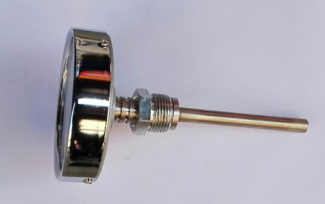 度双金属温计接头在背面