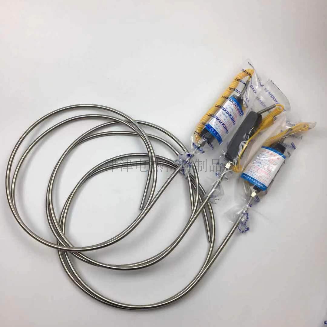 手柄铠装测温探头WRNK-187温度传感器热电偶K型手持式温度计探头