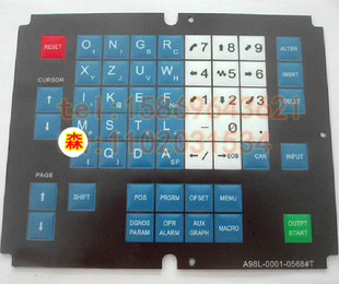FANUC操作面板按键膜A98L-0001-0568#T数控机床车床面板/面皮