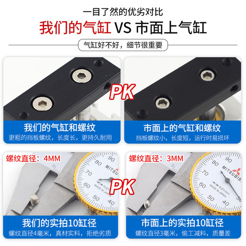 双轴杆气缸大推力小型动