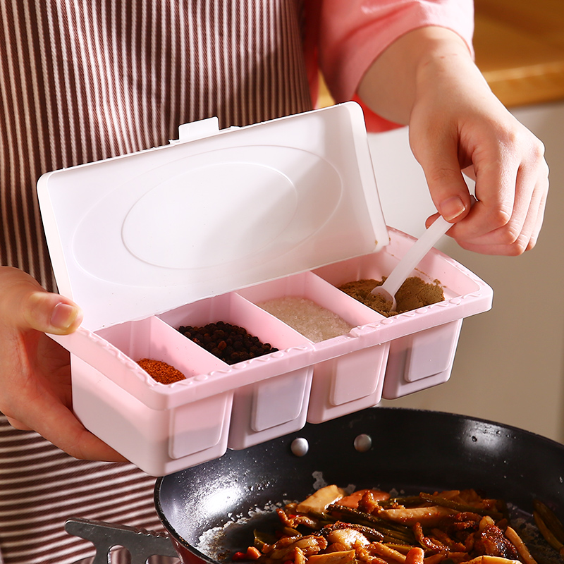 厨房调味盒塑料罐套装家