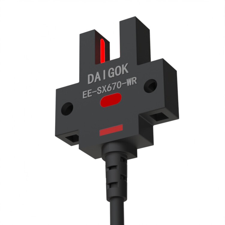 DAiGOK戴工槽型限位光电传感器EE-SX670-WR四线一开一闭NPN.PNP