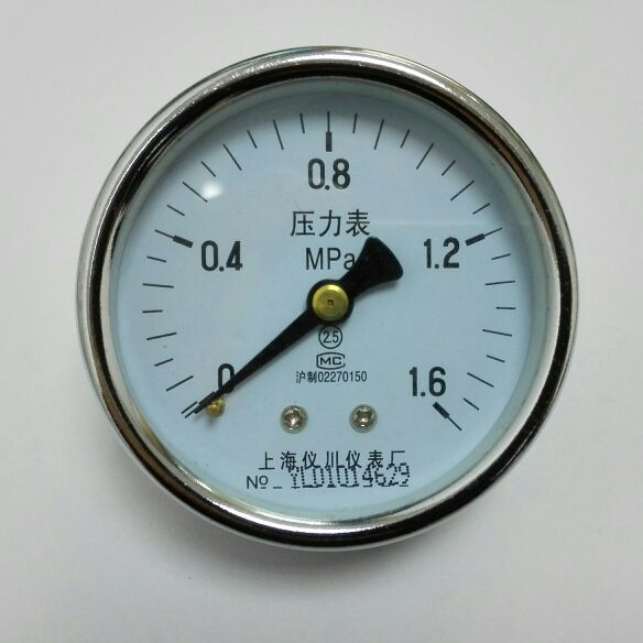 背接式压力表无边盘直径