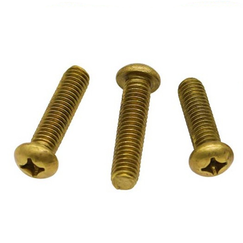 铜螺丝圆头十字机牙盘钉