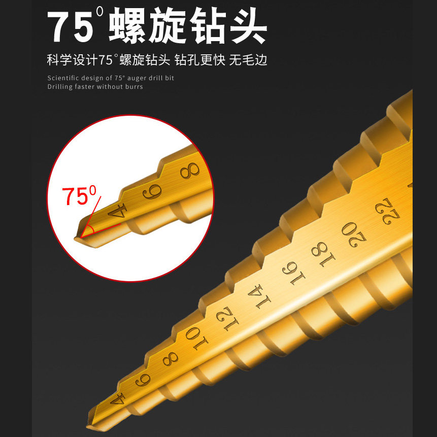 亚克力板打洞铁板扩孔钻头钻孔打孔机扩孔机铁板开口冲