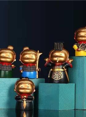 创意胖兵马俑系小物件桌面摆件国风可爱秦始皇西安文创纪念品