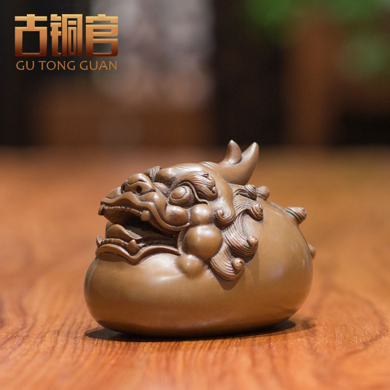 紫铜貔貅摆件车载皮丘汽