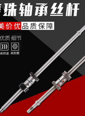 FL2004机床滚珠丝杆C3-C5级研磨滚珠丝杠F2505金鼎机床丝杆双螺母