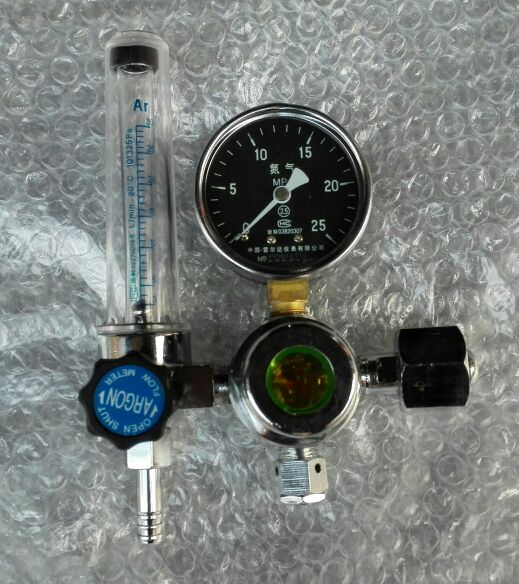 氮气流量计 氮气流量减压器 氮气减压器带流量计25mpa流量30min/l