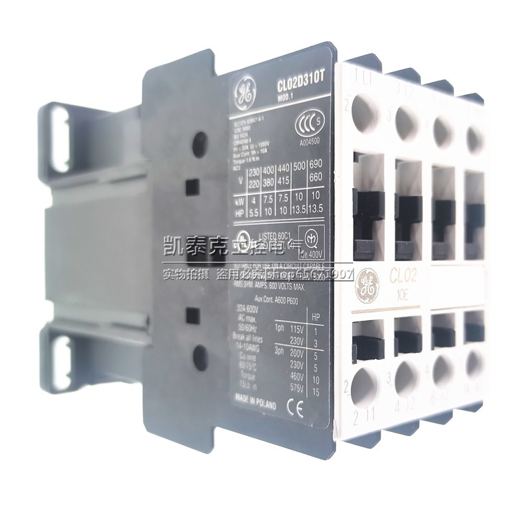 正品美国GE通用电气接触器 CL02 10E CL02D310TD 1NO 24VDC