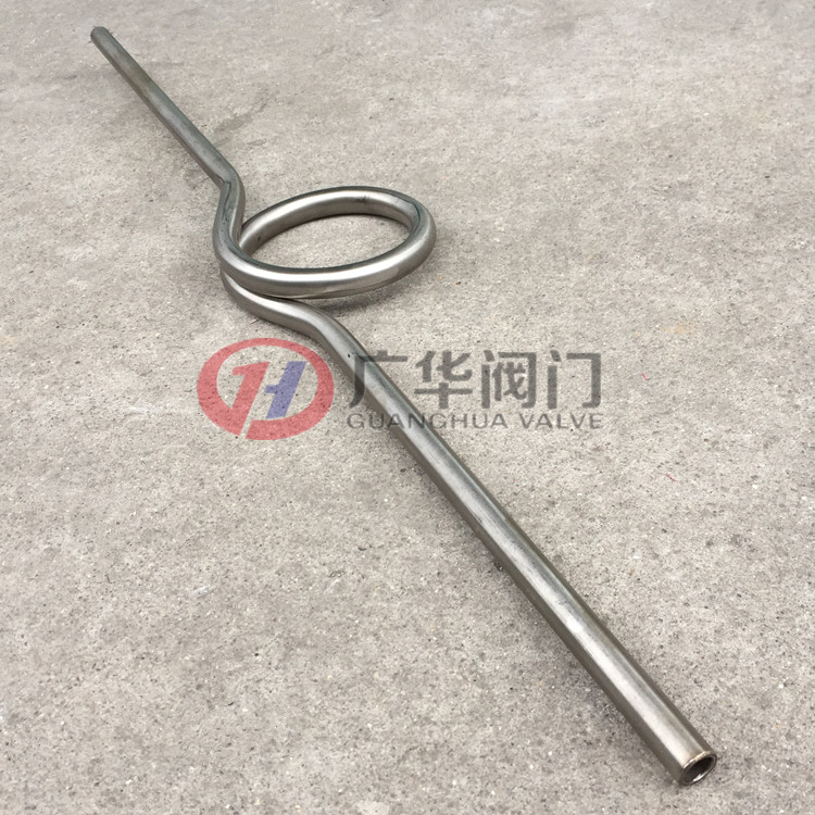 广华阀门180度对焊式冷凝圈L=650两端焊接式O型压力表缓冲管
