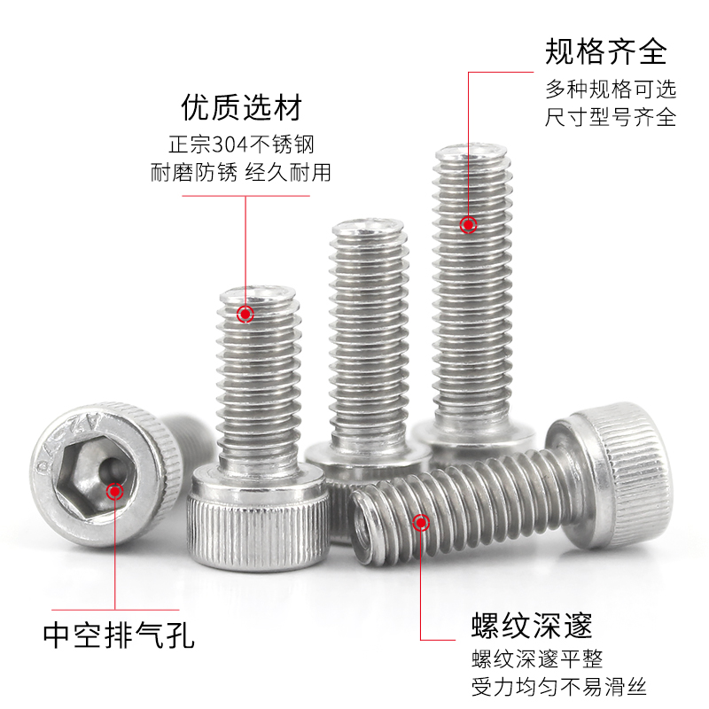 圆柱头内六角打孔空心灯