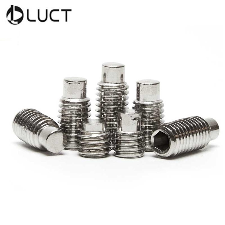 304不锈钢内六角圆柱端紧定螺钉GB79无头螺丝机米螺钉顶丝M5*10
