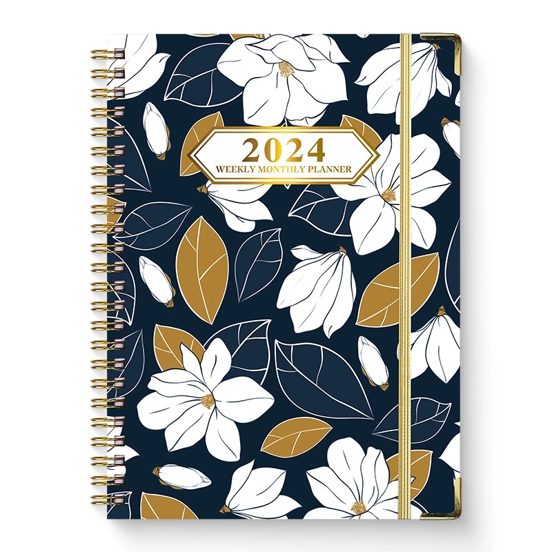 2024 english notebook for girls boys Weekly monthly planner