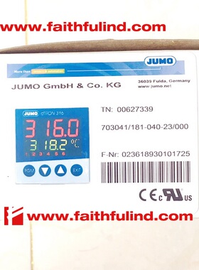 议价Jumo 00627339 久茂温控器 703041/181-040-23/000 dTRON 316
