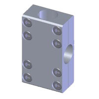 机械手配件[131117] 20-20 U124字连接块＃２，N01861-501