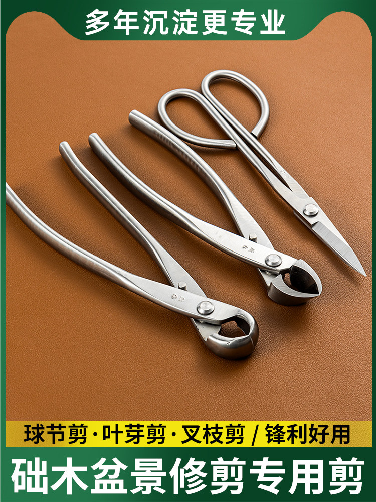 础木盆景修剪造型专用工具制作剪不锈钢球形球型钳枝剪刀叶芽剪枝