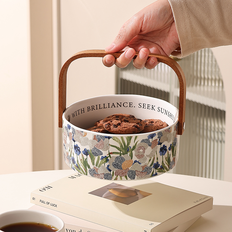 手提水果篮陶瓷大容量收