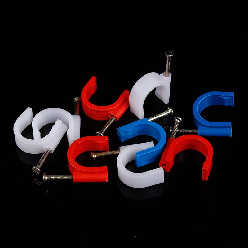 圆形电线固定卡子钢钉网