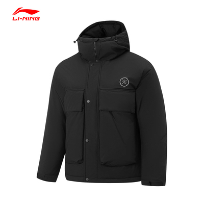 李宁羽绒服韦德系列鹅绒男子
