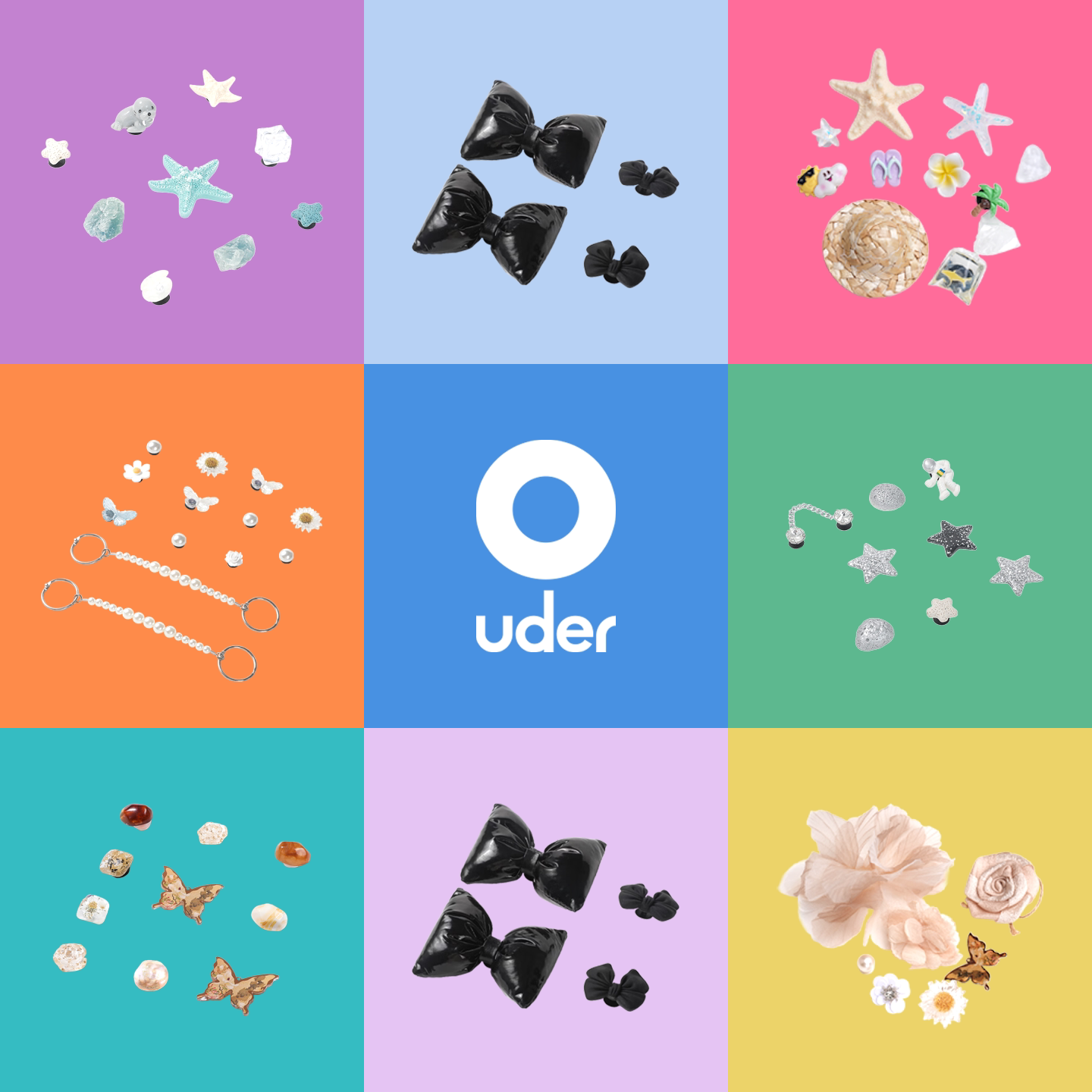 OUDER开口笑洞洞鞋鞋饰图片