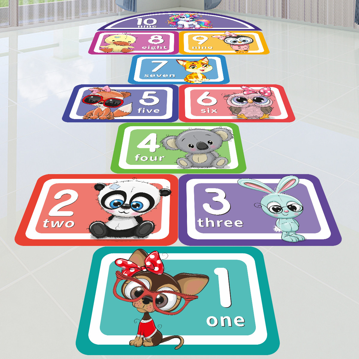 新款跳房子地贴游戏儿童商场幼儿园地面学校课间活动医院耐磨防滑,家居饰品,软装墙贴,淘宝优惠券,粉丝福利购,淘宝优惠卷