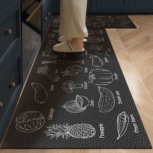 高级感厨房地垫软硅藻泥吸水吸油免洗可擦专用防滑脚垫耐脏地毯