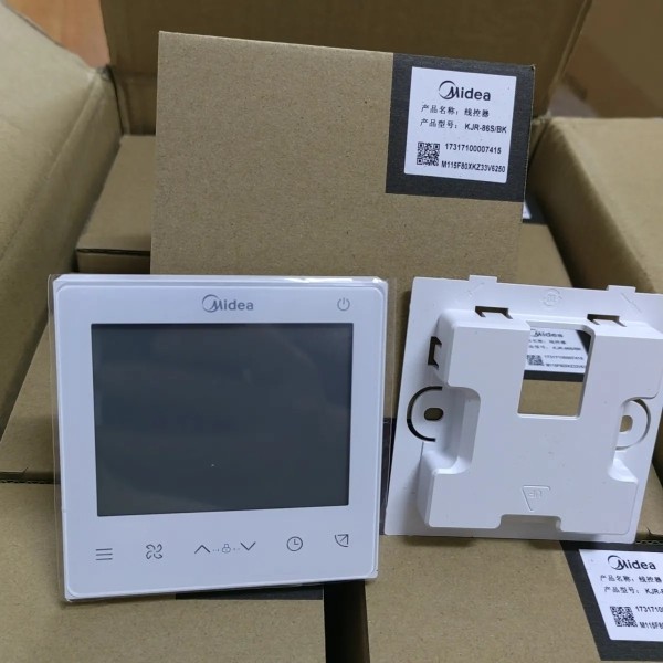 原装线控器 适用机原装美的新款多联机V8线控器KJR-86S/BK 86J2