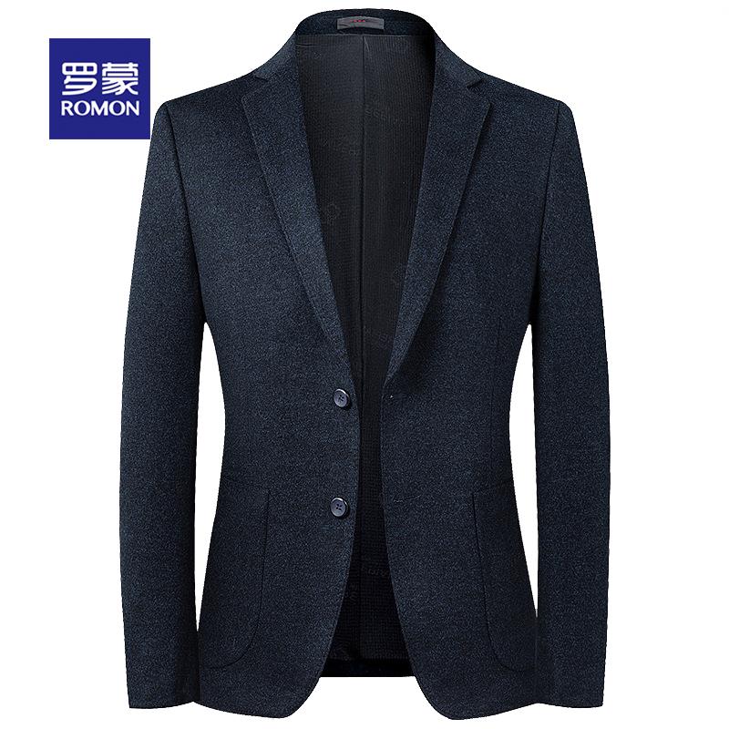 罗蒙男装秋季新款青年韩版休闲西服免烫抗皱单西男修身小西装外套