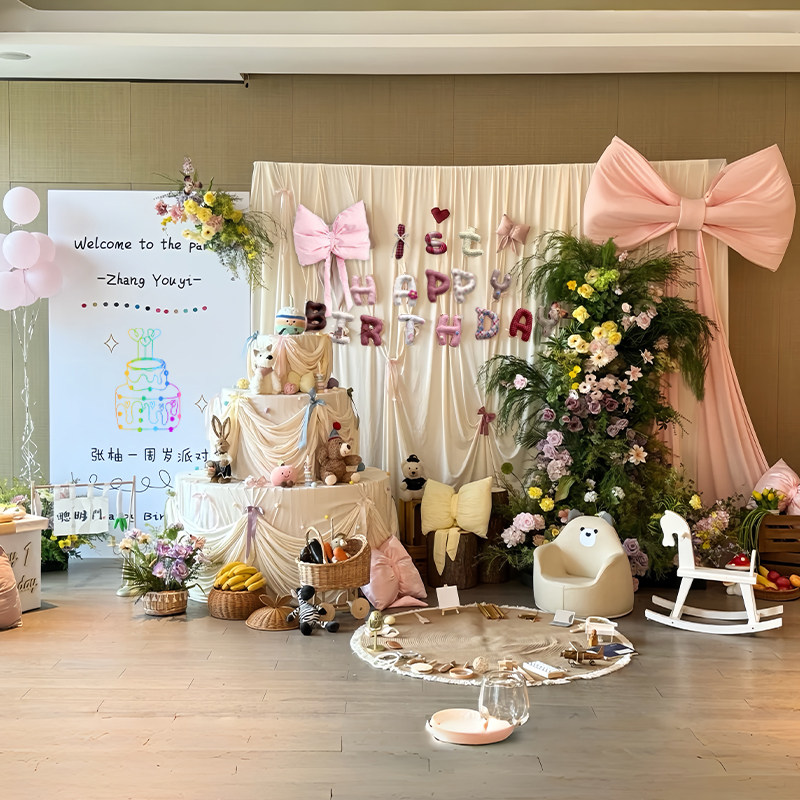 韩系ins1周岁生日布置场景装饰背景墙男宝宝女孩KT板儿童森系百天,节庆用品/礼品,节日装扮用品,淘宝优惠券,粉丝福利购,淘宝优惠卷