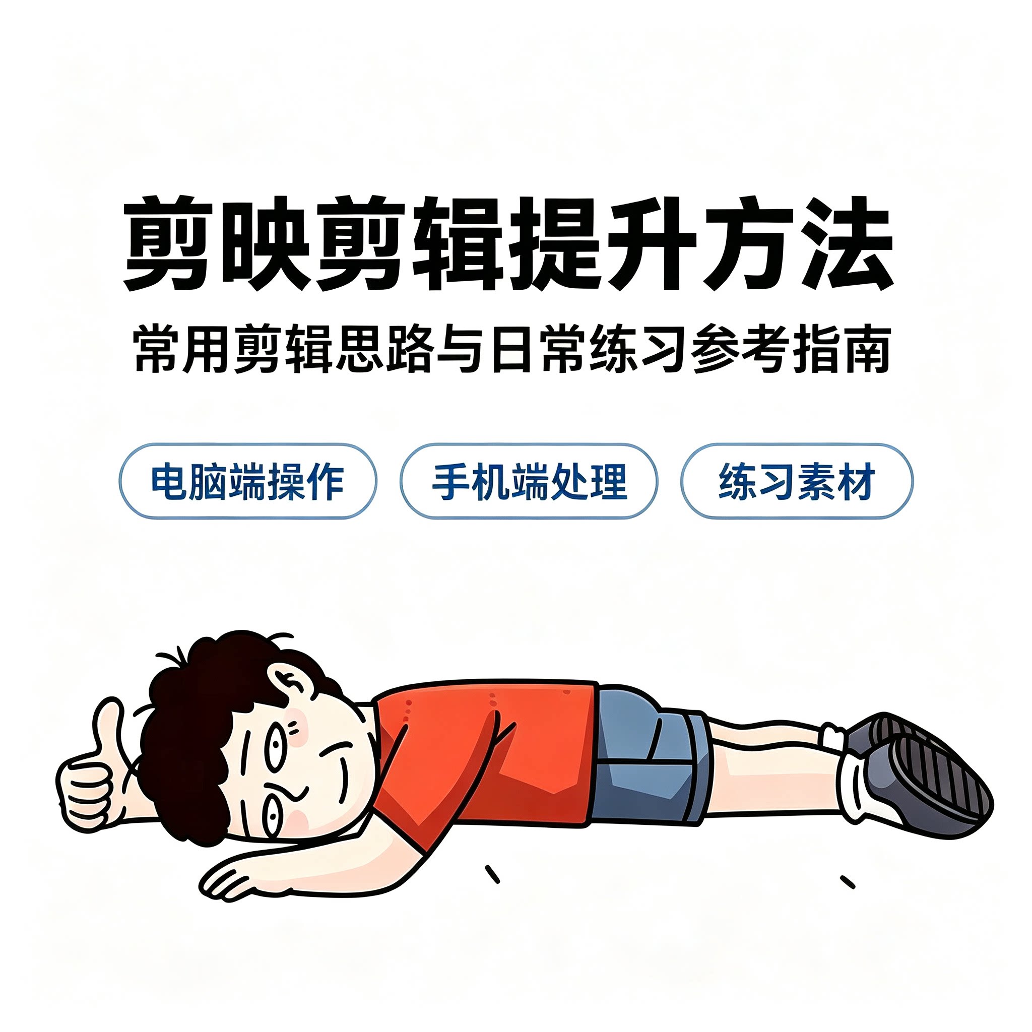 新手剪映视频剪辑提升教程电脑手机双端操作创作思路技巧整理素材