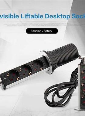 3 Compartment Electrical Tensile Power Outlet Plug Worktop D