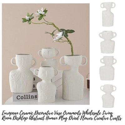 Simple Ceramic Vase Ornament Personalized Desktop Ornament