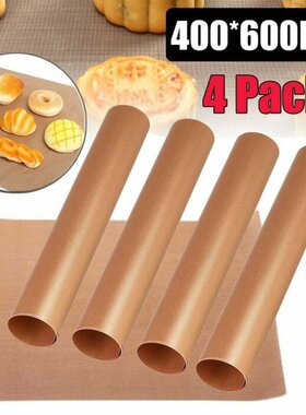 4pcs Non-stick BBQ Grill Mat 60 X 40 Cm Baking Paper Cooking