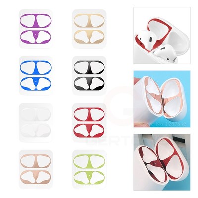 Metal Dust Sticker Guard For Airpods 1 2 Earphone Protectiv