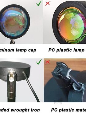 Rgb Sunset Lamp 16 Colors Remote App Bluetooth Aluminum Lens