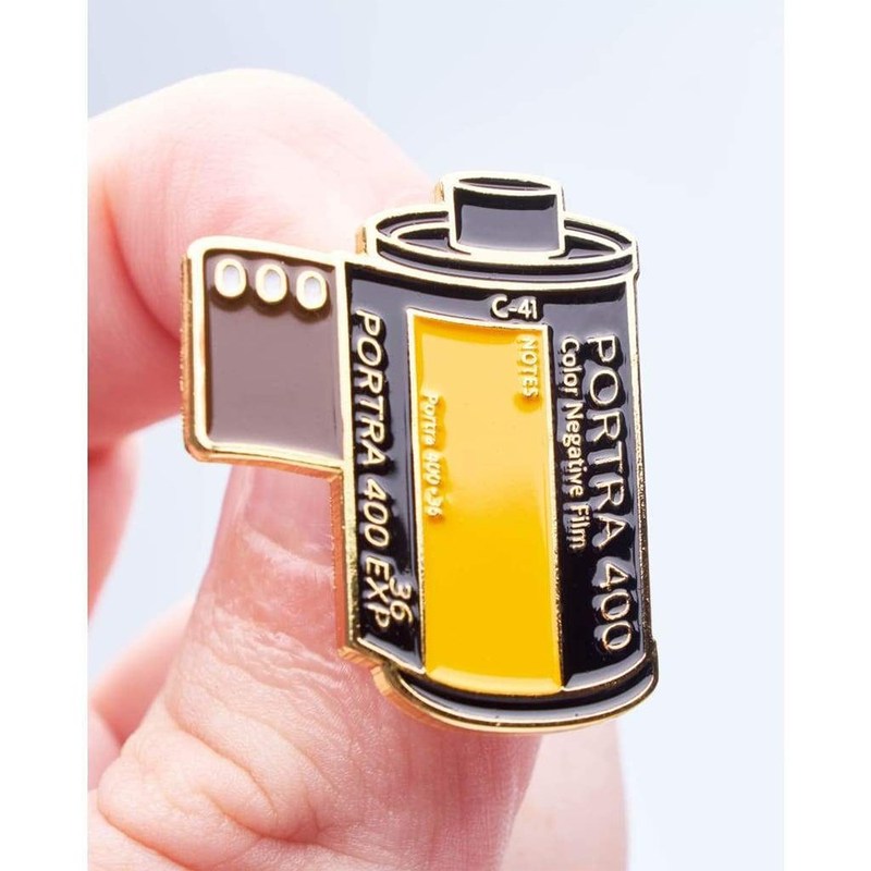 Portra 400 Film Canister Hard Enamel Lapel Pin Badge Broo