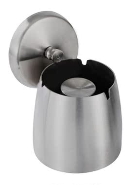 Outdoor Indoor Stainless Steel Ashtray with Lid Cover Windpr