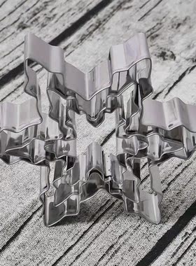 3Pcs/set Snowflake Shape Cookie Cutters Stainless Steel Snow